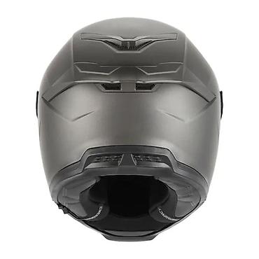 strom swm 300: Integralna moto kaciga – tamno siva, aerodinamičnog sportskog dizajna — 5