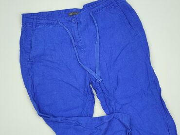 srebrne legginsy: Marks & Spencer, Material trousers for women, size XL (EU 42)