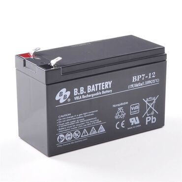 Ana platalar: B.B. Battery BP7-12 – VRLA tipli şarj olunan akkumulyator - Model