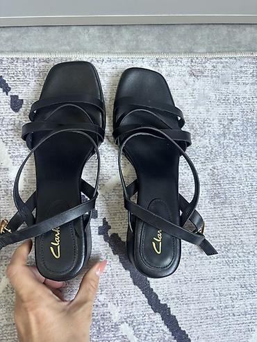 clarks обувь: Босоножки, 37, Clarks, Б/у, цвет - Черный — 4