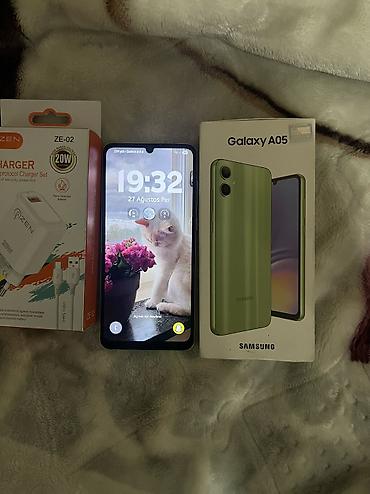 s21fe samsung: Samsung Galaxy A05, 64 GB, rəng - Yaşıl, Sensor, Face ID — 3