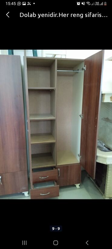 Dolablar: Yeni, Açılan, 3 qapılı Düz dolab, Azərbaycan -da lalafo.az — 9 Dolablar: Yeni, Açılan, 3 qapılı Düz dolab, Azərbaycan — 9