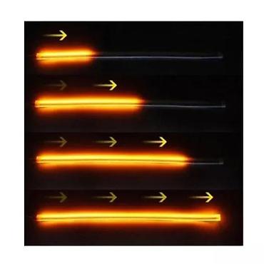 samolepljive reflektujuce trake: Led traka za farove + migavac 2 x 60cm. Univerzalne LED trake za — 6