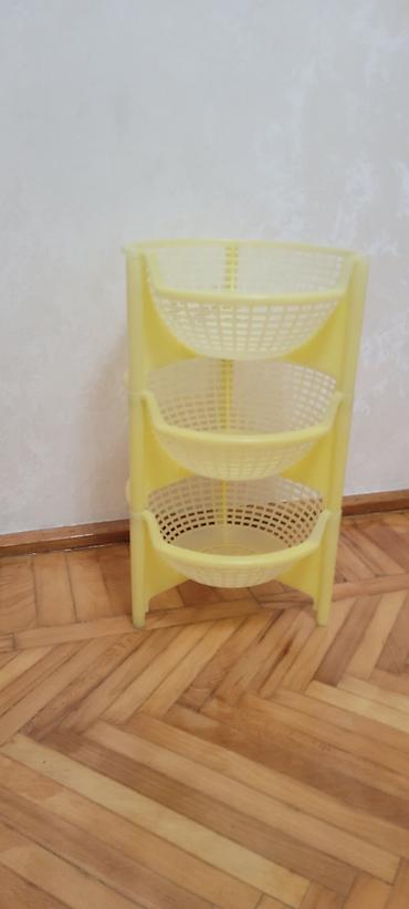 Salon, tibbi mebel: 15 man Qədimidi Plastik 3 mərtəbəli səbət stendi - Material: yüngül — 2