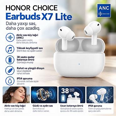 a10s earbuds: HONOR CHOICE Earbuds X7 Lite – Daha yaxşı səs, daha çox sakitlik - — 1