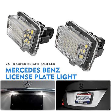 led işıqlar maşın üçün: Mercedes w204w212w221w222 led nomre isigi — 6