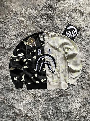 pull and: Свитшот A Bathing Ape (BAPE) Shark Camo Split - Оригинальный дизайн — 1