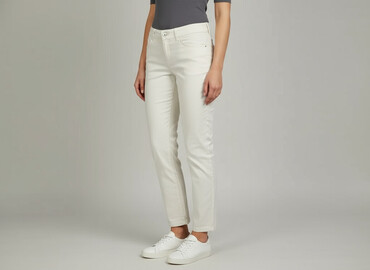 cross jeans zakręt: CAMBIO, Material trousers for women, size S