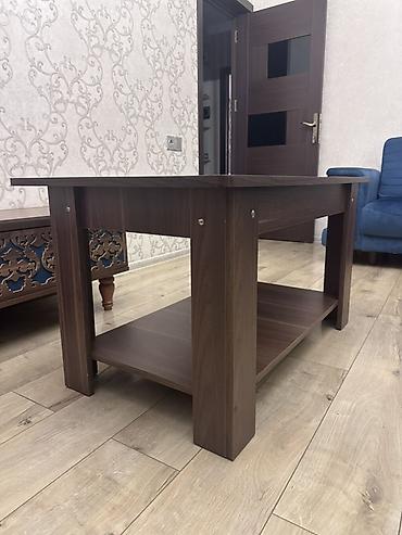 Sifarişlə ev mebeli: Dördbucaq masa, Açılmayan, Təkərsiz, Teksturalı laminat, Zəmanətsiz — 2