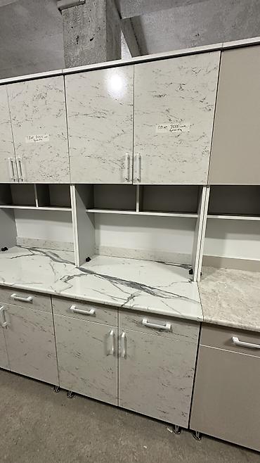 silver kitchen: Кухонный гарнитур, Новый, цвет - Бежевый, ДСП, Бесплатная доставка — 8