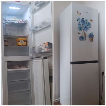hofman: Б/у Двухкамерный Hoffman Холодильник цвет - Белый