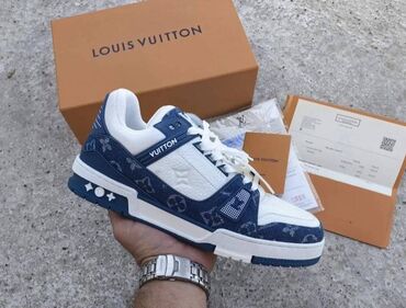 n sport muske patike cipele: Patike Louis Vuitton Bleu Clair Low Top Kontakt dm 📥 Louis Vuitton