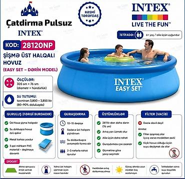 Elektron Nasos Hediyye. Intex 3.05 × 0.76 m şişmə hovuz 🌊 Yay lalafo.az -da Elektron Nasos Hediyye. Intex 3.05 × 0.76 m şişmə hovuz 🌊 Yay