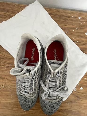 reebok кроссовки: Кроссовки Reebok, серые - Верх: вязаный/текстильный сетчатый материал — 3