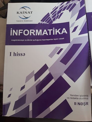 kurikulum testleri: Informatika magistra hazırlıq testi
1 və 2ci hissələr