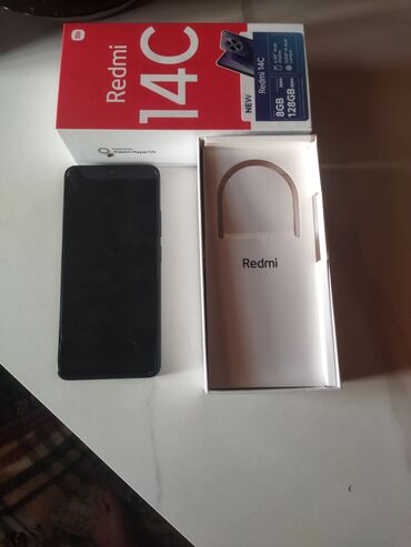 оперативная память v color: Redmi, Redmi 14C, Б/у, 128 ГБ, цвет - Черный, 2 SIM