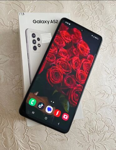 телефон флай повер: Samsung Galaxy A52, 128 ГБ, цвет - Белый, Отпечаток пальца, Две SIM карты