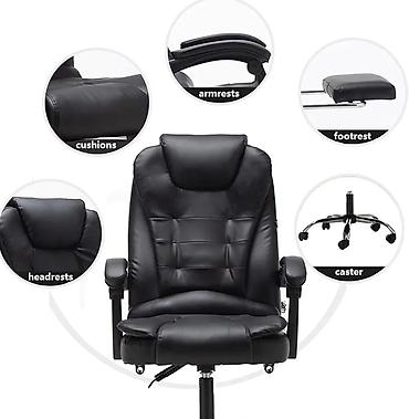 Ofis və oyun kresloları: Yeni, Təkərli, Qolları tənzimlənir, Süni dəri — 3