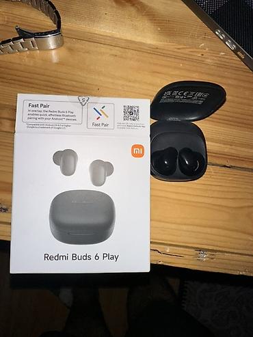 Masaüstü kompüterlər və komponentlər: Redmi Buds 6 Play simsiz qulaqlıq - Model: Redmi Buds 6 Play (qutusu — 3