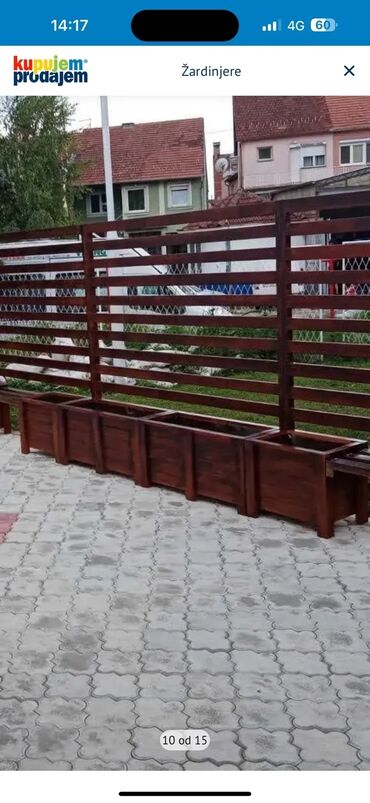 Baštenski nameštaj: Baštenska ganitura, Drvo, Novo — 8