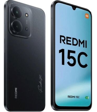 чехлы на телефон fly fs458: Redmi 15C 4+4/256 gb !!! ANTİUDAR VƏ NAUŞNİK HƏDİYYƏ !!! Təzə Bağlı