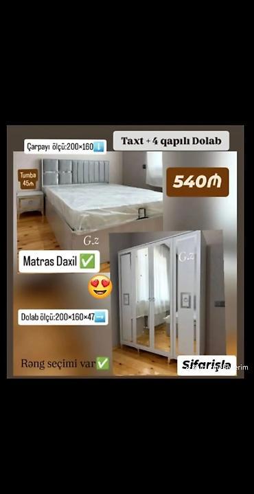 yatag taxt: İkinəfərlik çarpayı, Dolab, Yeni — 1