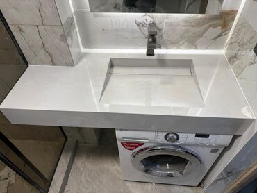 Раковины для ванной: Раковина для ванной, Квадрат форма, Материал: Керамика — 3