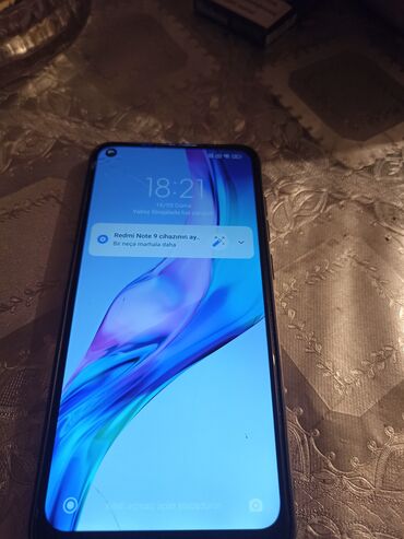 Xiaomi: Xiaomi Redmi Note 9, 64 GB, rəng - Göy, 
 Sensor, Barmaq izi, İki sim kartlı