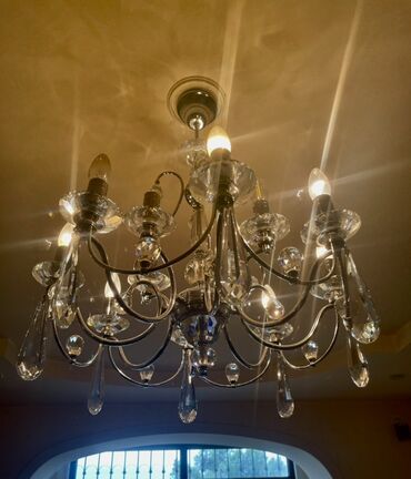 часы с боем: Люстра, 8 ламп, Металл