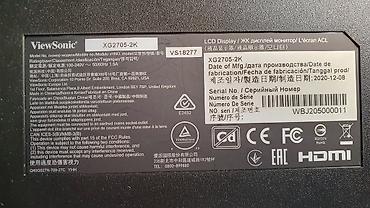 750 ti: ViewSonic XG2705-2K 27" 2K Gaming Monitor Monitor tam işləkdir — 8
