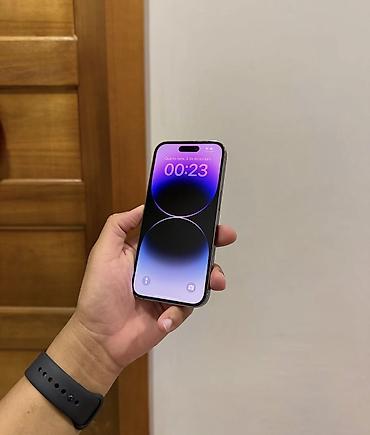 i̇pone 8: IPhone 14 Pro, 256 GB, Deep Purple, Zəmanət, Simsiz şarj, Face ID — 4