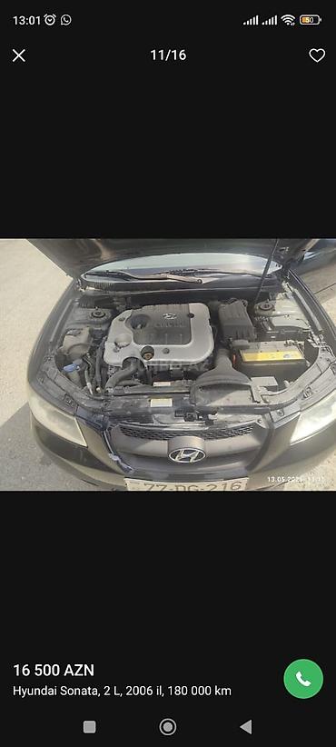 mustan: Hyundai Sonata: 2 l | 2006 il Sedan — 2