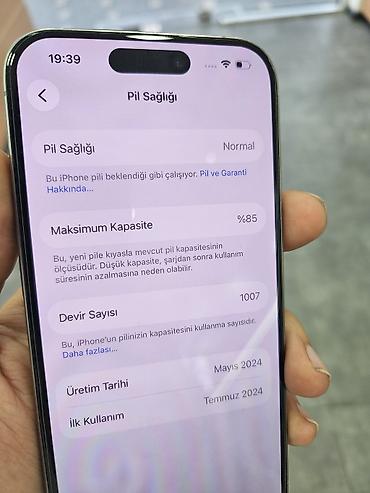 iphone xs max 64: IPhone 15 Pro, 256 GB, Gümüşü — 6