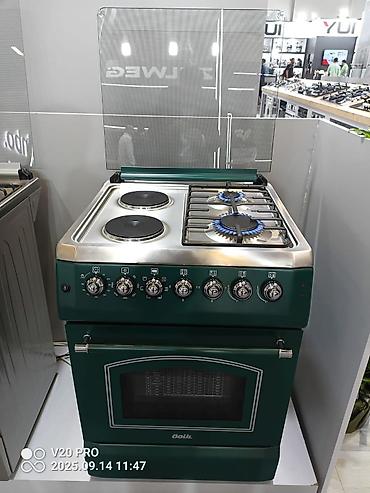 poco c 71: Кухонная плита комбинированная (газ + электричество) в ретро‑стиле — 1