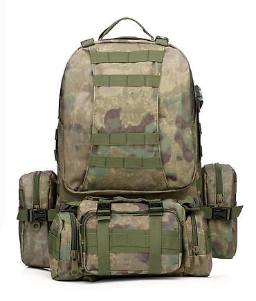 камуфляжная: Тактический рюкзак с модульной системой MOLLE - Вместительный — 4