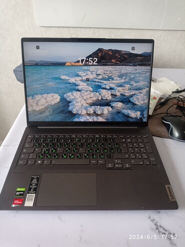 gtx 570: Ноутбук, Lenovo, 16 ГБ ОЗУ, AMD Ryzen 7, 16 ", Б/у, Для несложных задач, память SSD