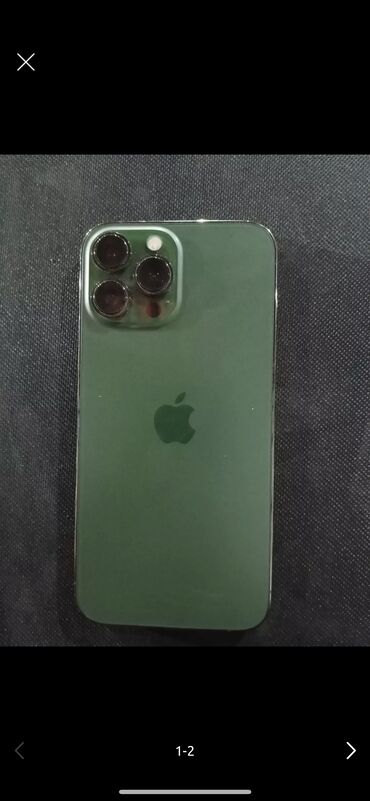 Apple iPhone: IPhone 13 Pro Max, Б/у, 256 ГБ, Зеленый, 87 %