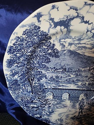 Kuhinjski setovi: Tanjiri Bridge Scenes engleski iz 70ih.god. Engleski tanjiri — 10