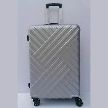 Putni koferi i torbe: Tvrdi kofer na točkiće – srebrni - Materijal: čvrsta ABS/plastika sa — 12