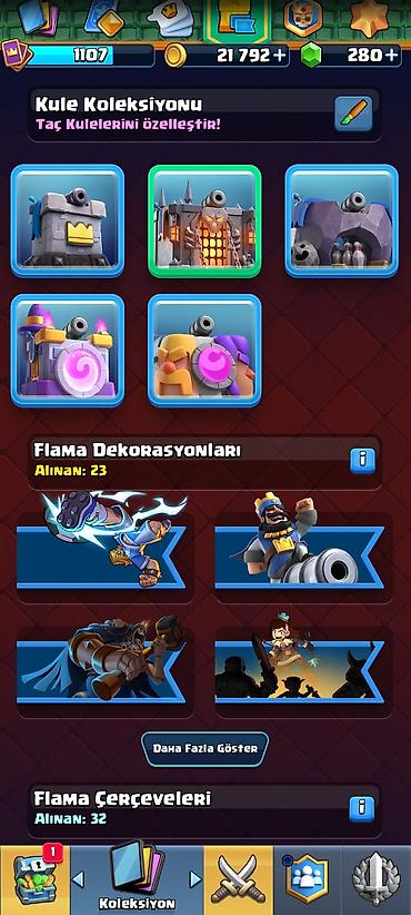 Digər kolleksiyalar: Clash Royale oyun hesabı - Kupa: 5744 (Kupa Yolu, 16. Arena) - Profil — 9