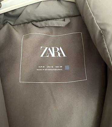 shell jakne: Zimski prsluk bez rukava – ZARA - Model: dugački puffer prsluk - — 3