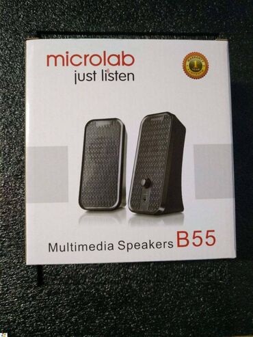 адаптер для ноутбука: Microlab Speakers B-55 (V2) 2.0 USB 4W BLACK Питание от usb miniJack