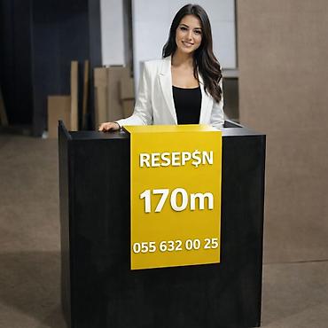 ofis masa: 150m Başlayir Qəbul/resepsiyon masaları və kassir stendləri Məhsul — 5