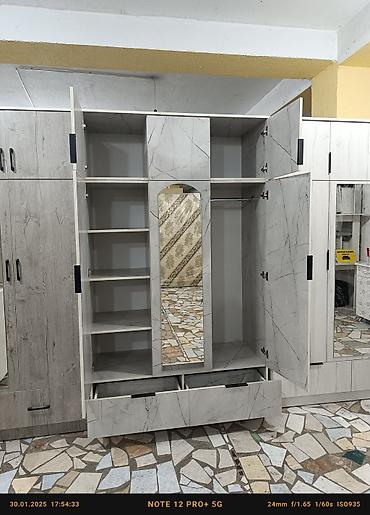 Шкафы для одежды: Шкаф для одежды, Новый, Прямой, ЛДСП — 4