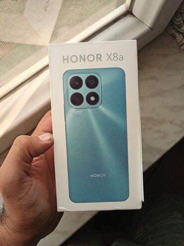 islənmis soyuducular: Honor X8a, 128 ГБ, цвет - Белый, Отпечаток пальца, Две SIM карты, С документами