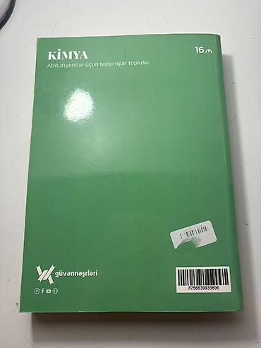 kimya 1 hisse pdf: Məhsul: “Kimya – Abituriyentlər üçün tapşırıqlar toplusu” Müəlliflər — 2