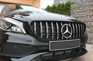 GT R MASKA GRIL RESETKA MERCEDES CLA C117 (9) HROM | Hrom / Crna GT
