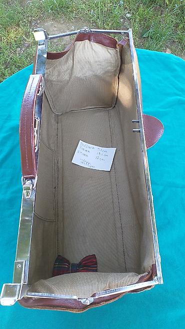 Ostali predmeti za umetnost i kolekcionarstvo: Obijačke tašne model "Alo Bing kako brat" Kožna tašna starinski model — 9