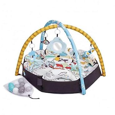 mint majice: Kinderkraft SMARTPLAY SEA – 2 u 1 obrazovna prostirka i suvi bazen sa — 2
