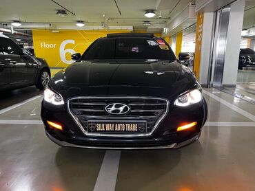 черный hyundai: Hyundai Grandeur: 2018 г., 2.4 л, Автомат, Бензин, Седан